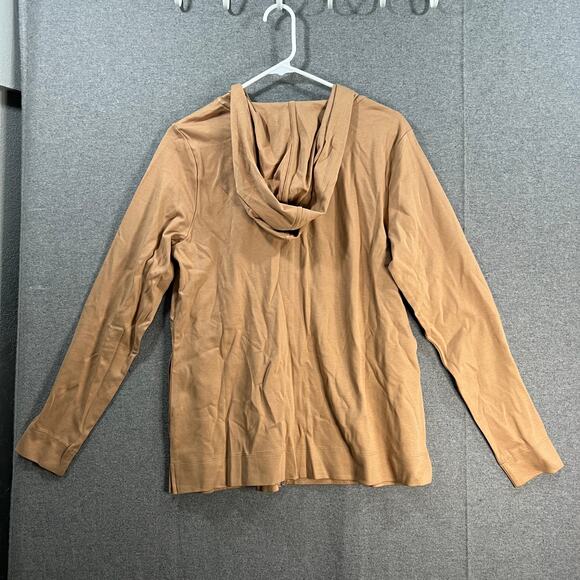 Isaac Mizrahi LIVE! Essentials Pime Catton Zip Up Hoodie Hazel Size Small - Picture 2 of 9